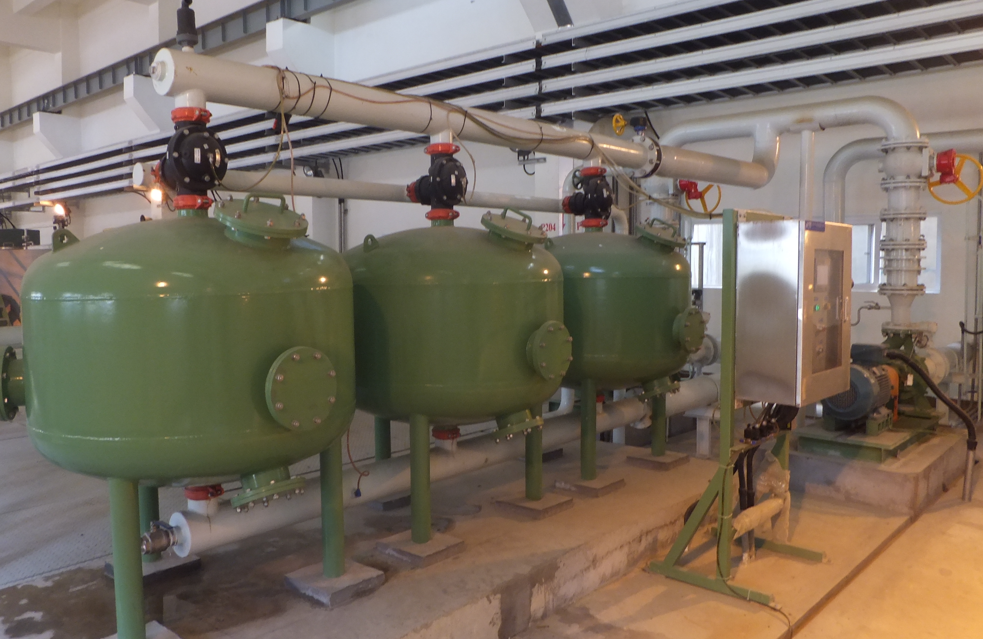 工業(yè)淺層砂過濾器應用現(xiàn)場